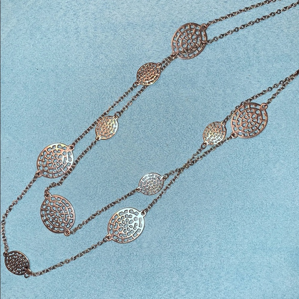 Silver Double Strand Necklace